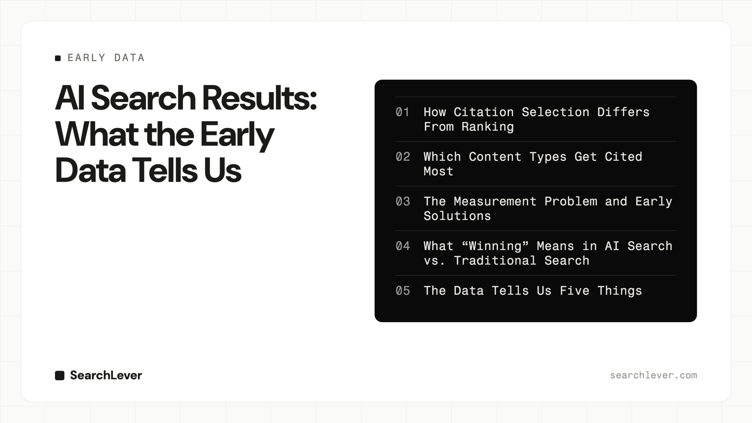 AI Search Results: What the Early Data Tells Us — SearchLever